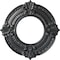 Ekena Millwork Benson Ceiling Medallion (Fits Canopies up to 4 1/8"), Hand-Painted Pewter, 9"OD x 4 1/8"ID x 5/8"P CM09BNPES - alternate 1